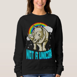 Sudadera No es unicornio rinoceronte un divertido amante de