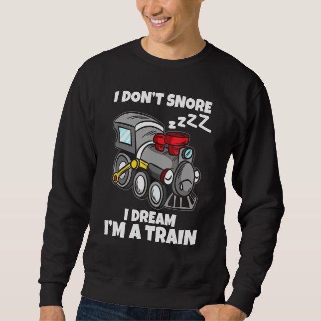 Sudadera No Esniego Yo Sueño Que Soy Un Ferrocarril Modelo (Anverso)