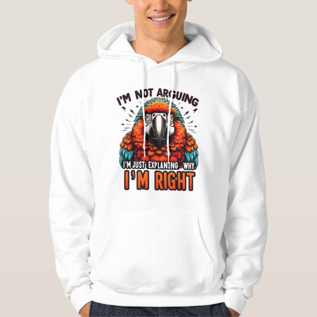 Sudadera No estoy discutiendo (Anverso)