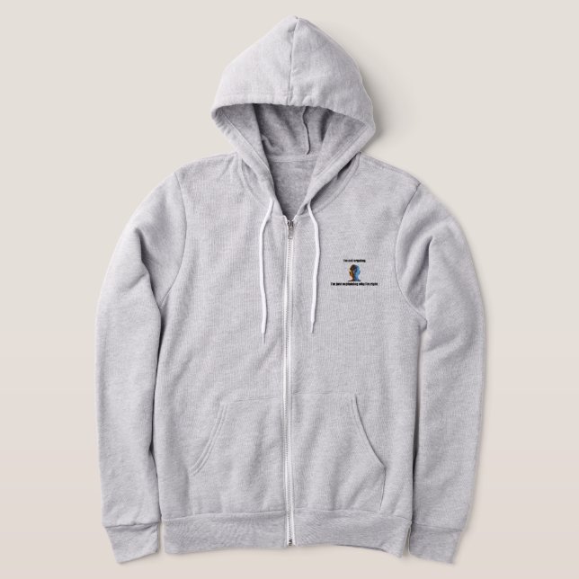 Sudadera No estoy discutiendo Full Zip Hoodie (Distribución)