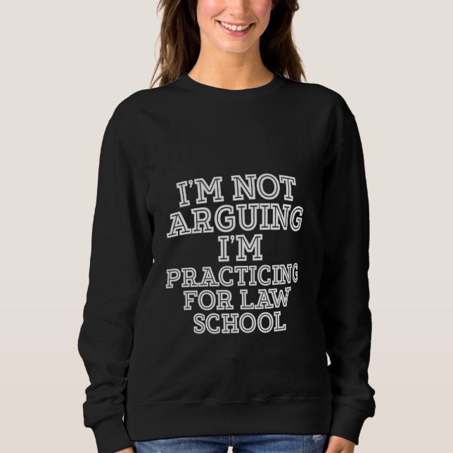 Sudadera No estoy discutiendo que estoy practicando para la (Anverso)