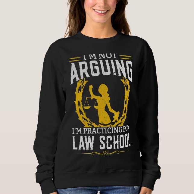 Sudadera No estoy discutiendo que estoy practicando para la (Anverso)