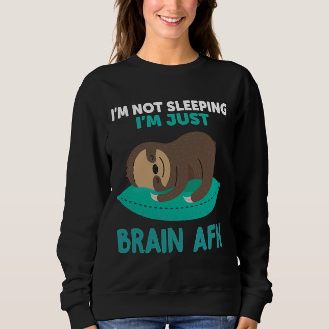 Sudadera No estoy durmiendo soy arte eslogan de la mente af (Anverso)