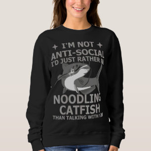 Sudadera No estoy en contra de lo social, prefiero ser tont