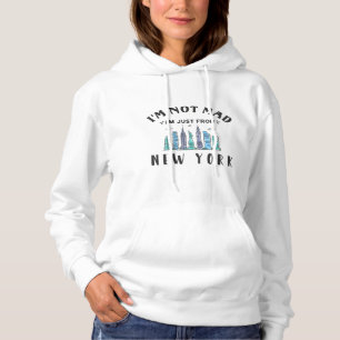 Sudadera No estoy enfadada, simplemente soy de Nueva York