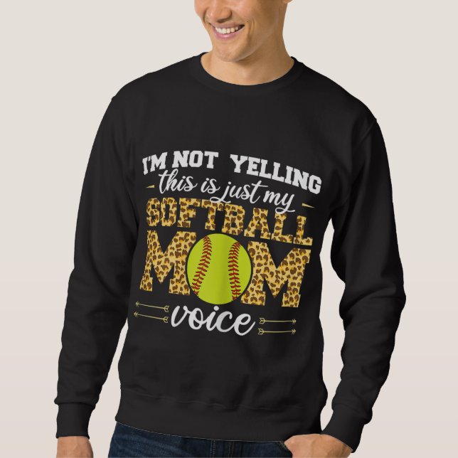 Sudadera No estoy gritando Esto es Leopard de voz de mamá d (Anverso)