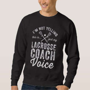 Sudadera No estoy gritando, esto es solo mi entrenador de L