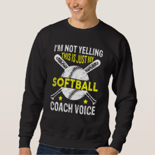 Sudadera No estoy gritando, esto es solo mi entrenador de s