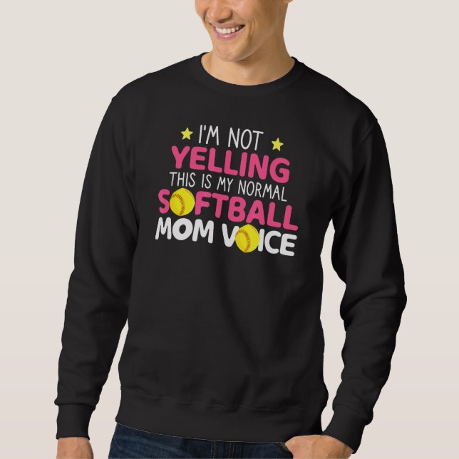 Sudadera No estoy gritando que sea mi Moth de voz de mamá d (Anverso)