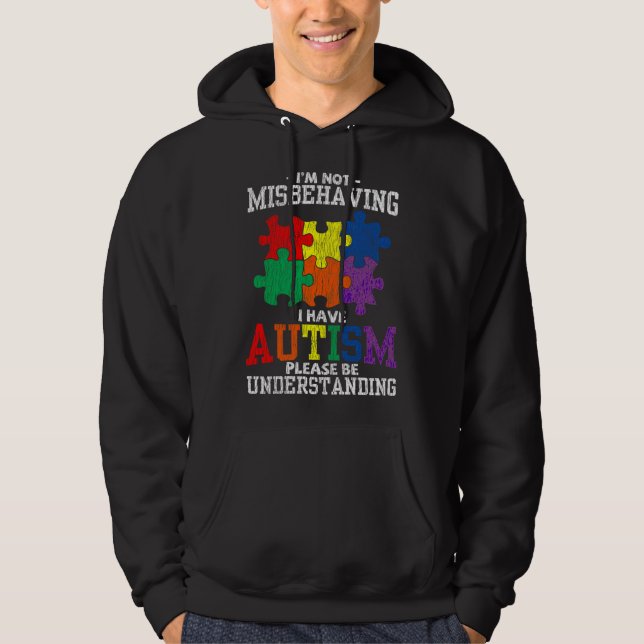 Sudadera No Estoy Malportando Conciencia Autista Infantil A (Anverso)