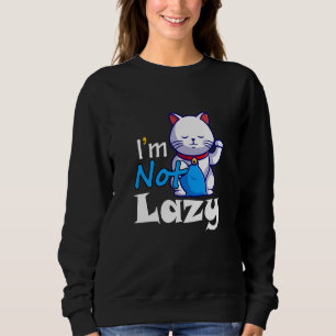 Sudadera No Estoy Perezoso Gato Perezoso Animales Divertido