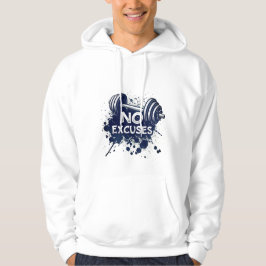 Sudadera No Excuses Hoodie – Bold Motivational Typography