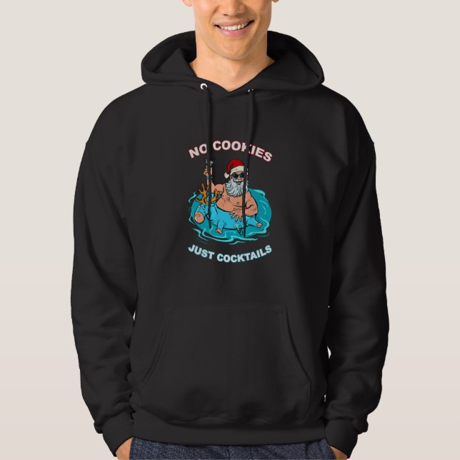 Sudadera No Galletas Solo Cócteles Santa (Anverso)