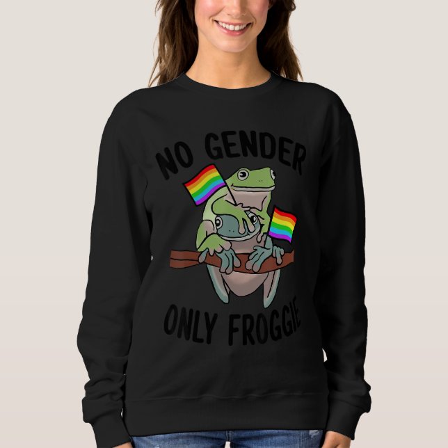 Sudadera No Gender Only Froggie Proud Gay LGBT (Anverso)