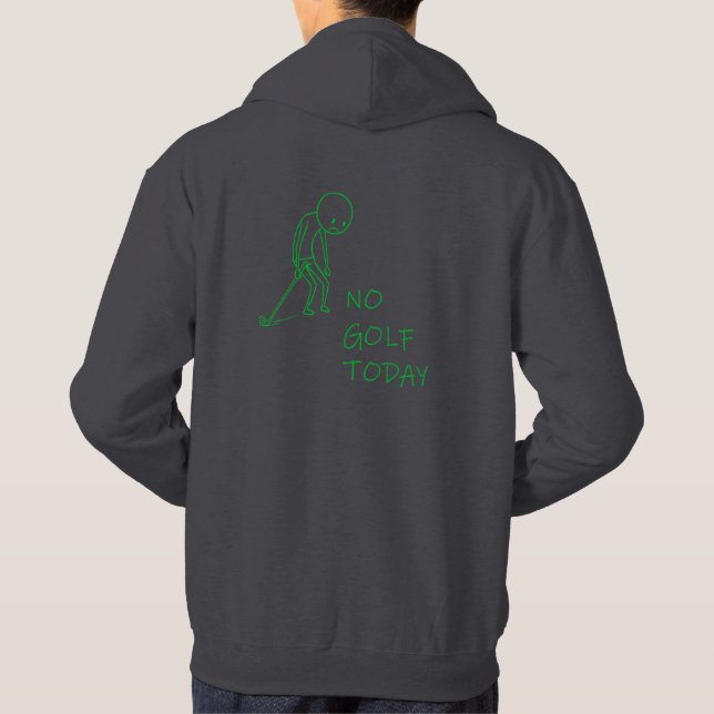 Sudadera No Golf Today - Sad Golfer Funny Golf Gift (Reverso)