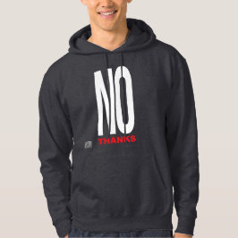Sudadera No gracias negro