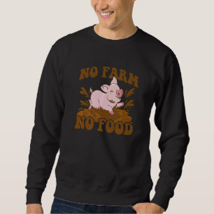 Sudadera No Granjero No Comida Agricultura Agricultura Cond