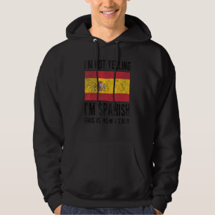 Sudadera No gritando soy la bandera española de España raíc