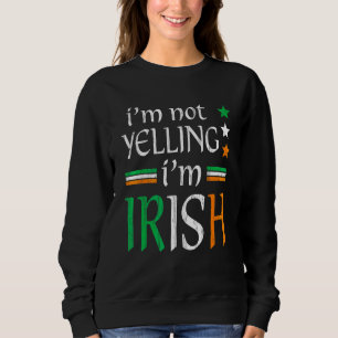 Sudadera No grito, estoy en irlandés coincidiendo con el Dí