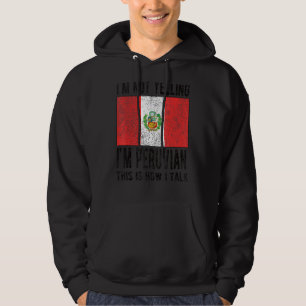 Sudadera No grito si soy la bandera peruana de Perú raíces 