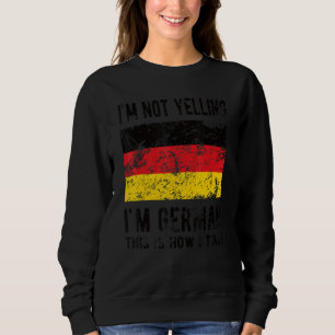 Sudadera No grito, soy alemana bandera alemana raíces alema