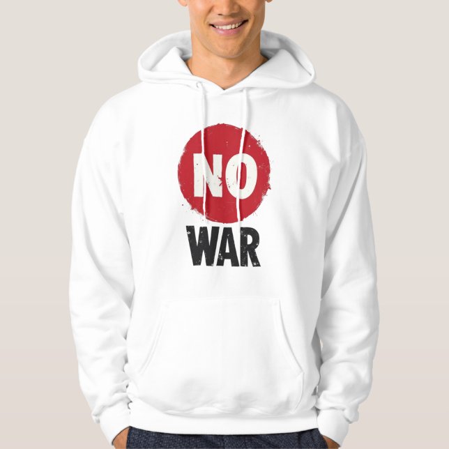 Sudadera NO GUERRA - Protesta global por la paz (Anverso)