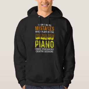 Sudadera No hago errores en el humor de músico de piano
