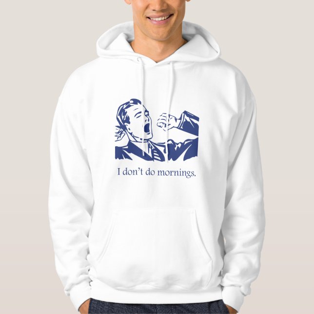 Sudadera No hago mañanas (Anverso)