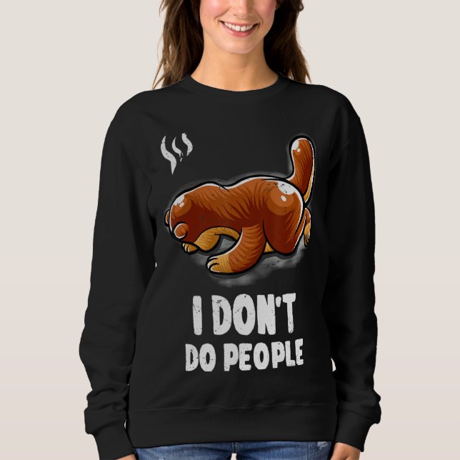 Sudadera No hago que la gente introduzca nervios durmientes (Anverso)