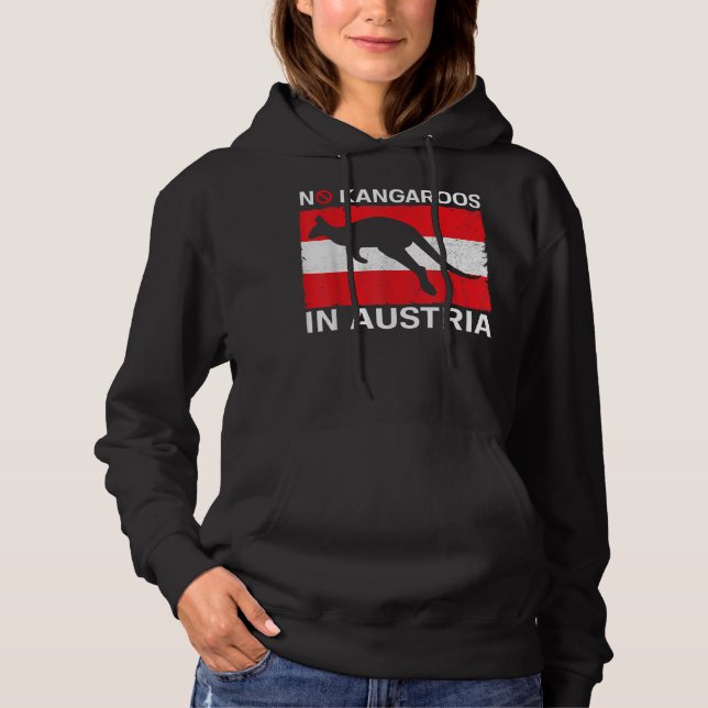 Sudadera No hay canguros en la camiseta de regalo divertida (Anverso)