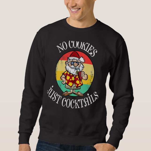 Sudadera No hay cookies sólo cócteles (Anverso)