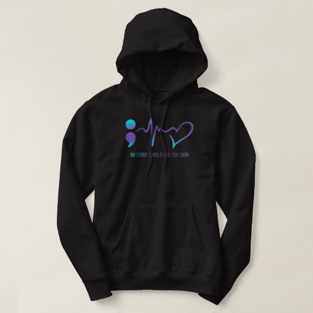 Sudadera No hay historia que terminar muy pronto con la con (Diseño del anverso)