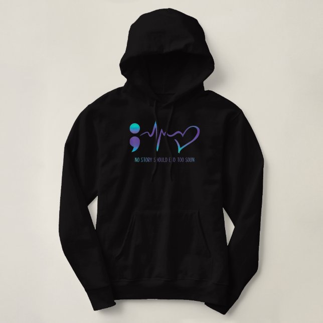 Sudadera No hay historia que terminar muy pronto con la con (Diseño del anverso)