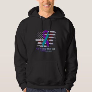 Sudadera No hay historia que terminar muy pronto con suicid
