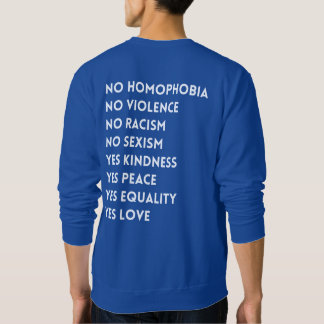 Sudadera No hay homofobia ni violencia