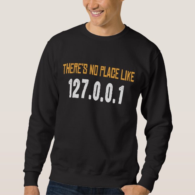 Sudadera No hay lugar como hackers informáticos (Anverso)