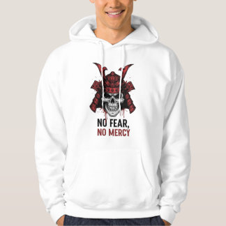 Sudadera No Hay Miedo No Misericordia Samurai Skull Hoodie