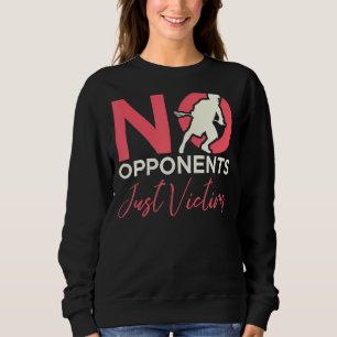Sudadera No hay oponentes solo víctimas de Lacrosse Player