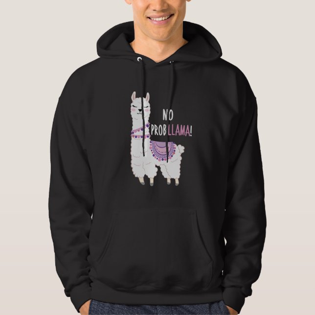Sudadera No hay problema de llama (Anverso)