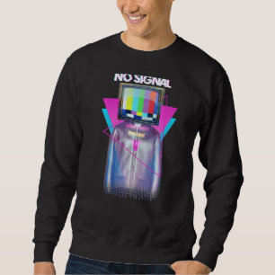 Sudadera No hay señal de televisión de Air Man Glitch Vapor