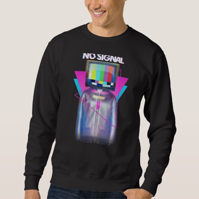 Sudadera No hay señal de televisión de Air Man Glitch Vapor (Anverso)