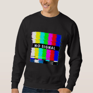 Sudadera No hay señal de televisión fuera de la onda de vap