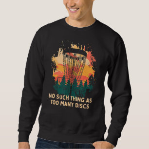 Sudadera No hay tal cosa como demasiados discos Disco Humor