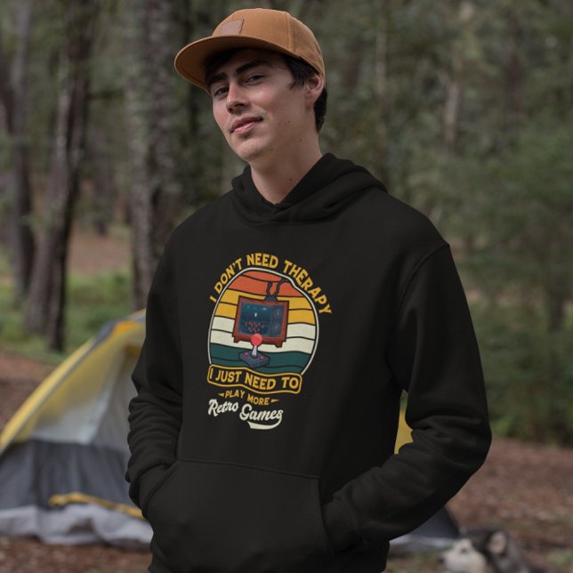 Sudadera No hay terapia sólo juegos retro - Videojuego vint (Subido por el creador)