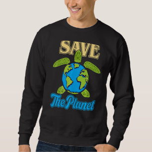 Sudadera No Hay Tortugas De Mar Planeta B Que Ayuden A Salv