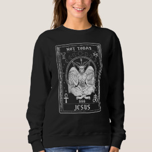 Sudadera No hoy Jesús Gótico el satanismo satánico