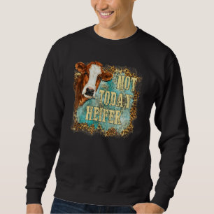 Sudadera No Hoy Novilla Leopardo Vaca Linda Granja Occident