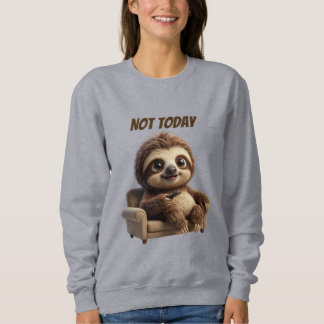 Sudadera No Hoy Perezoso Relajado