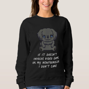 Sudadera No involucra videojuegos ni perros de Terranova I