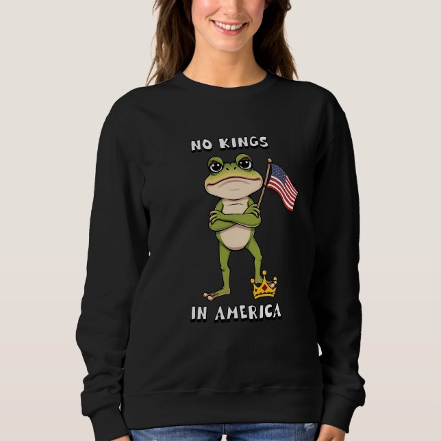 Sudadera No Kings in America Anti-Trump Protest  (Anverso)
